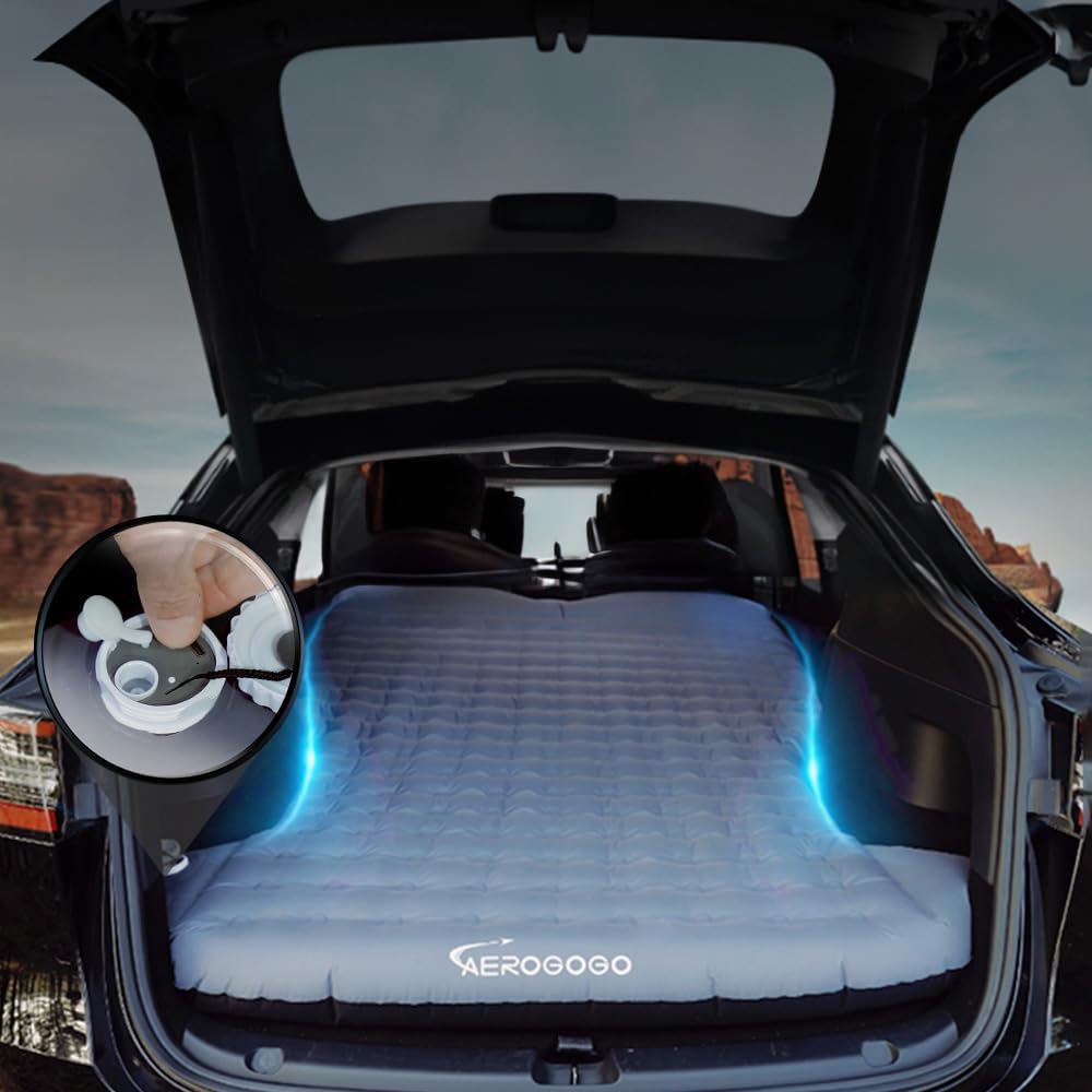 Photo 1 of Tesla Model Y Mattress Self Inflating Model Y Bed One Click to Inflate/Deflate Max 5.5”Thick, Backpack Size, 2 Person