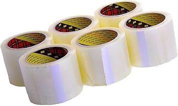 6 Rollen von 75 mm (7,6 cm) X 66 M Scotch 3 M Extra Breit
