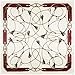 YOUR SMILE Silk Feeling Scarf Women's Fashion Pattern Beige Chain Large Square Satin Headscarf (301)