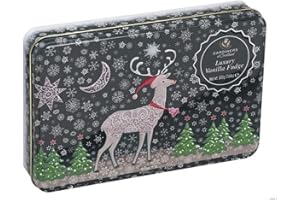 Gardiners of Scotland Handmade Fudge 400g Large Tin, Reindeer Vanilla Fudge