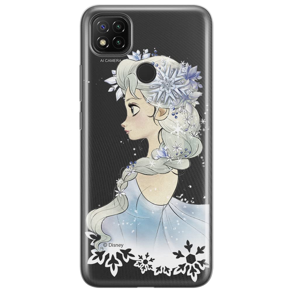 ERT GROUP mobile phone case for Xiaomi REDMI 9C original and officially Licensed Disney pattern Elsa 010 optimally adapted to the shape of the mobile phone, partially transparent