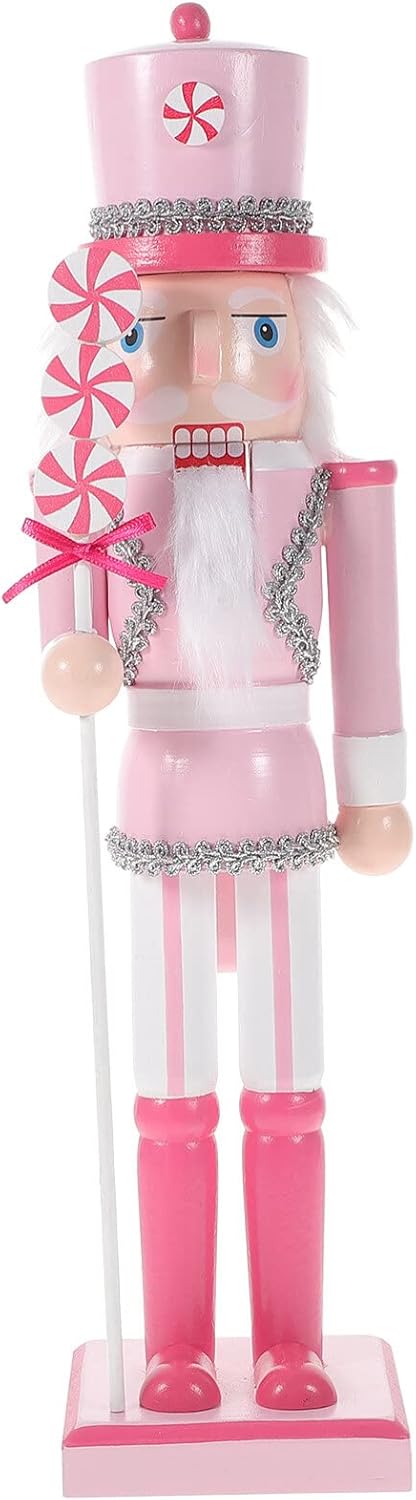Nutcrackers - IMIKEYA Christmas Nutcrackers Figures: Wooden Nutcracker Christmas Nutcracker Ornament Set Nutcracker Christmas Decorations Figures Wooden Nutcracker Ornaments for Christmas Home Decor Gift