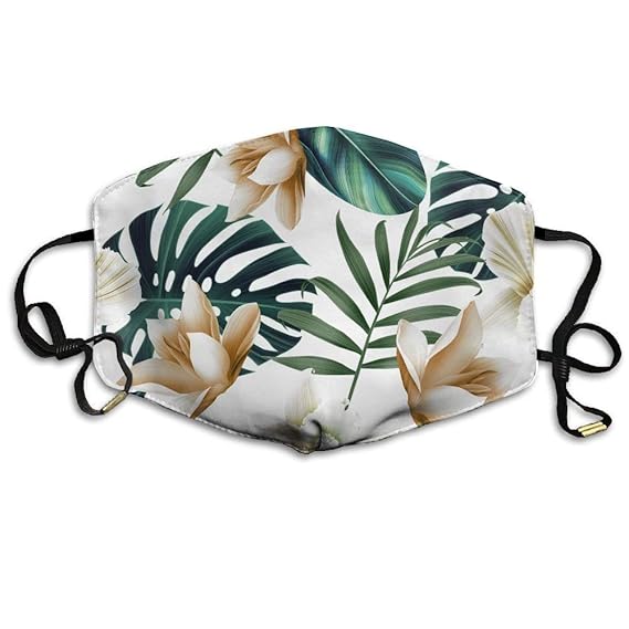 Masken für Erwachsene, Mask Face, Mouth Mask, Breathable Mask Anti Dust, Big Flower Face Mask, Reuseable Polyester Face Mouth