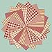 40 Rustic Red Charm Pack, 6 inch Precut Cotton Homespun Fabric Squares by Jubilee Creative Studio