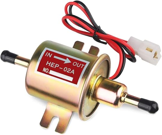 Amazon 汎用 12v 電磁 燃料ポンプ フューエルポンプ 取りつけボルトf8mm軽自動車 自動車 船 旧車の補修 キャブ車 建機 農機具 フューエルポンプ 車 バイク