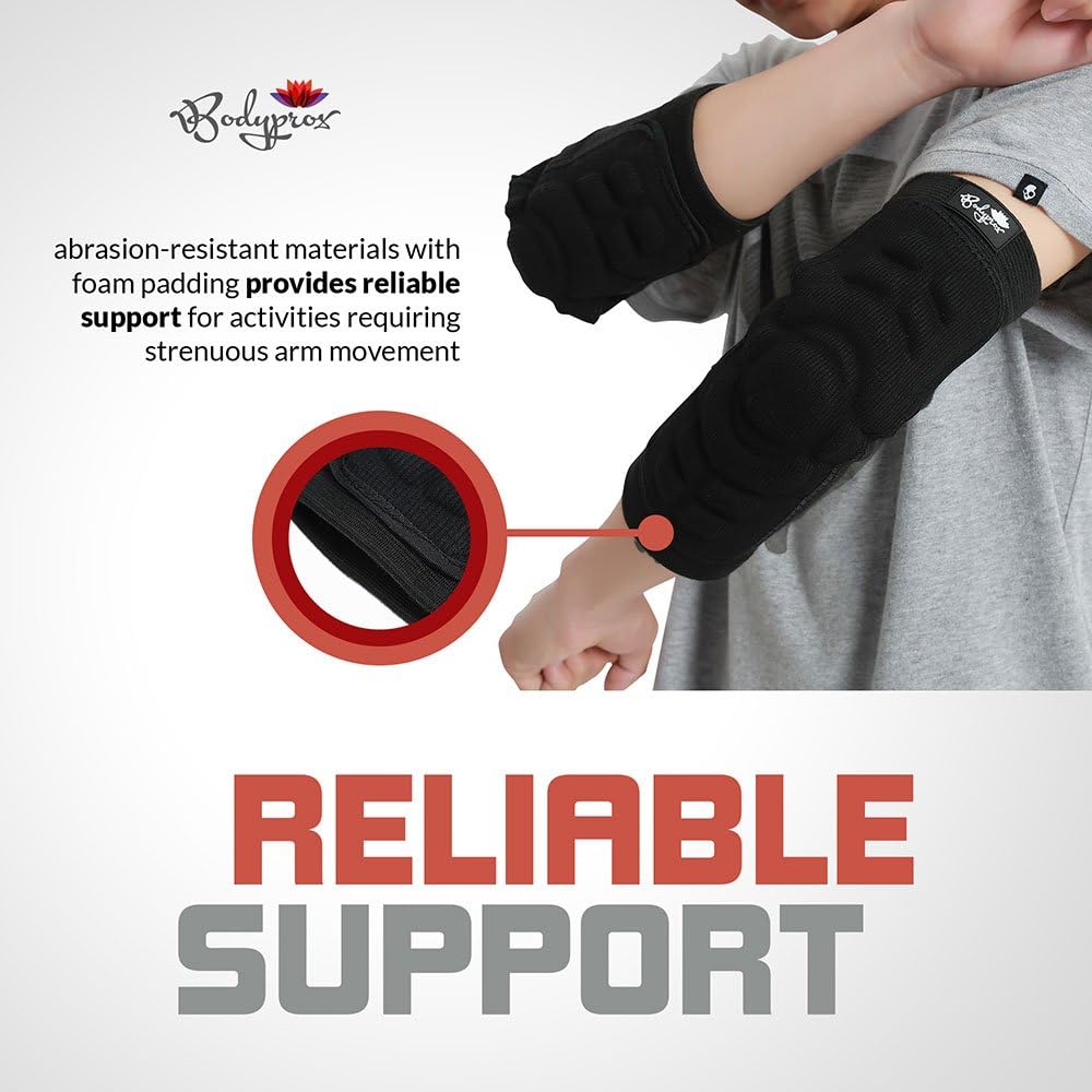 Bodyprox Elbow Protection Pads 1 Pair, Elbow Guard Sleeve : Sports & Outdoors