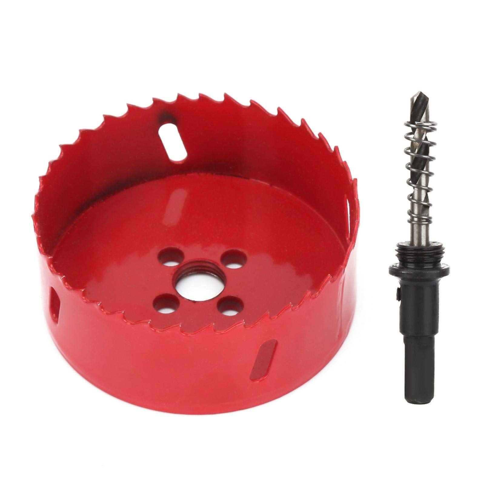 Hole Saw Metal Cutter BI-Metal Hole Saw Tooth Drilling Cutter for Wood Cornhole Boards Plastic Drywall 90mm/3.5in