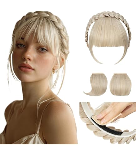 Amazon.com : STHEJFB Wide Braided Headband Hoop Fashion Hair  display picture 3