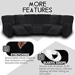 ULTICOR 7-Piece L Shape Sectional Recliner Sofa