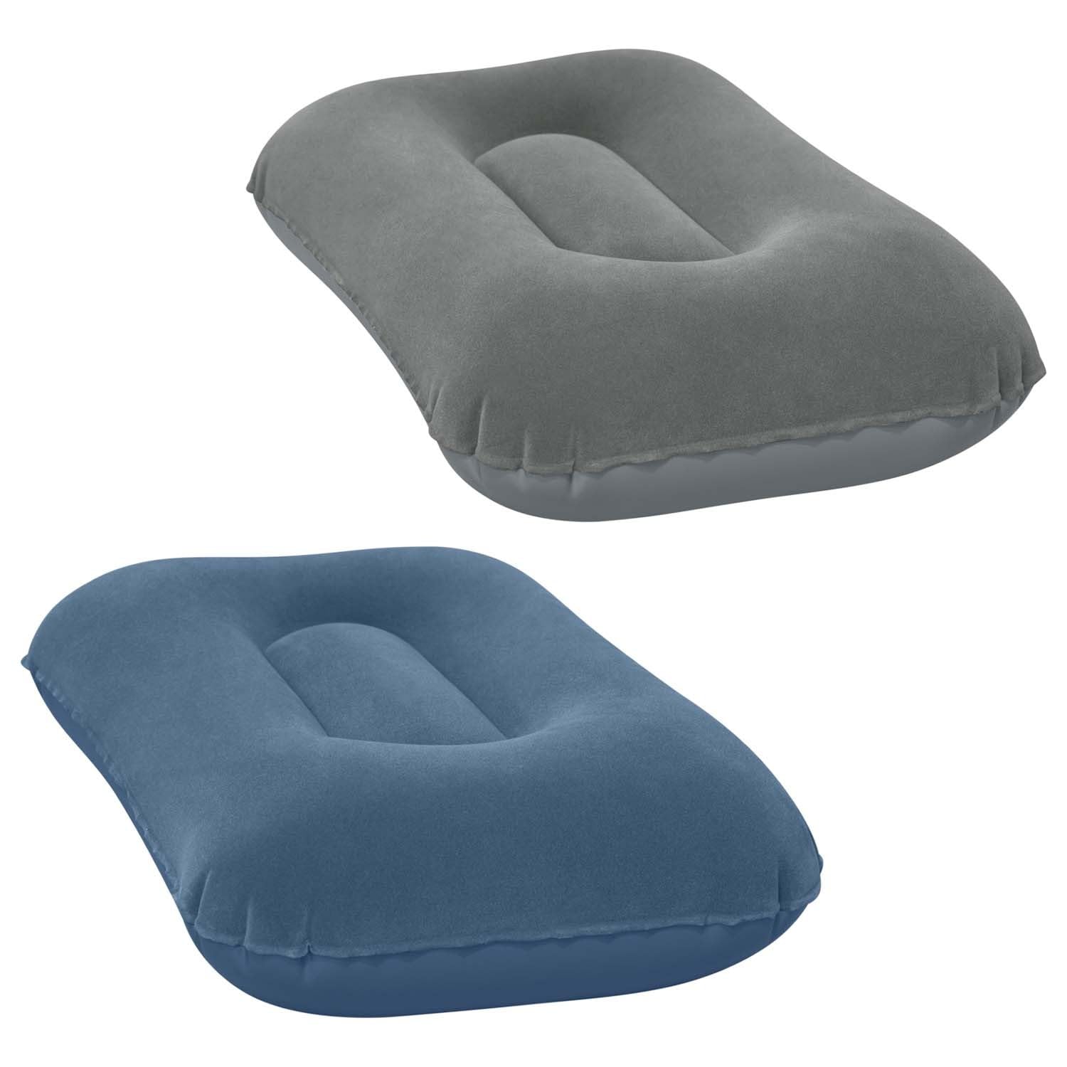 16.5" x 10" x 4"/42cm x 26cm x 10cm Flocked Air Camp Pillow