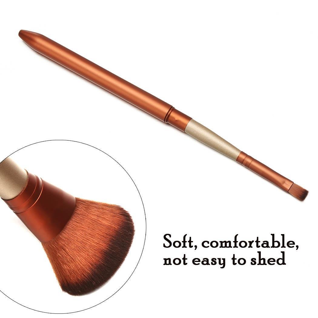 GuGio 12pcs Cosmetic Makeup Brush Set Kit Powder Foundation Eyeshadow Eyeliner Lip Brush Tool