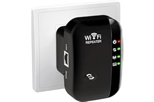 JORPETS WiFi Extender, WiFi Repeater Wireless Signal Booster Long Range, Long Range Wireless Internet Repeater 300Mbps 2.4GHz