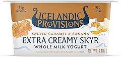 Icelandic Provisions Caramel Banana Extra Creamy Skyr Yogurt, 4.4 Ounce