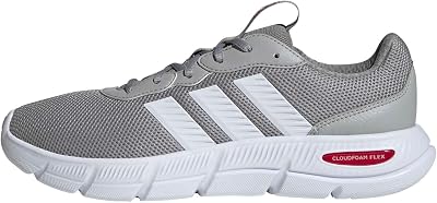 Sapatilhas Cloudfoam Flex Laces para homens, Mgh Cinzento Sólido/FTWR Branco/Escarlate Melhor, 42 EU