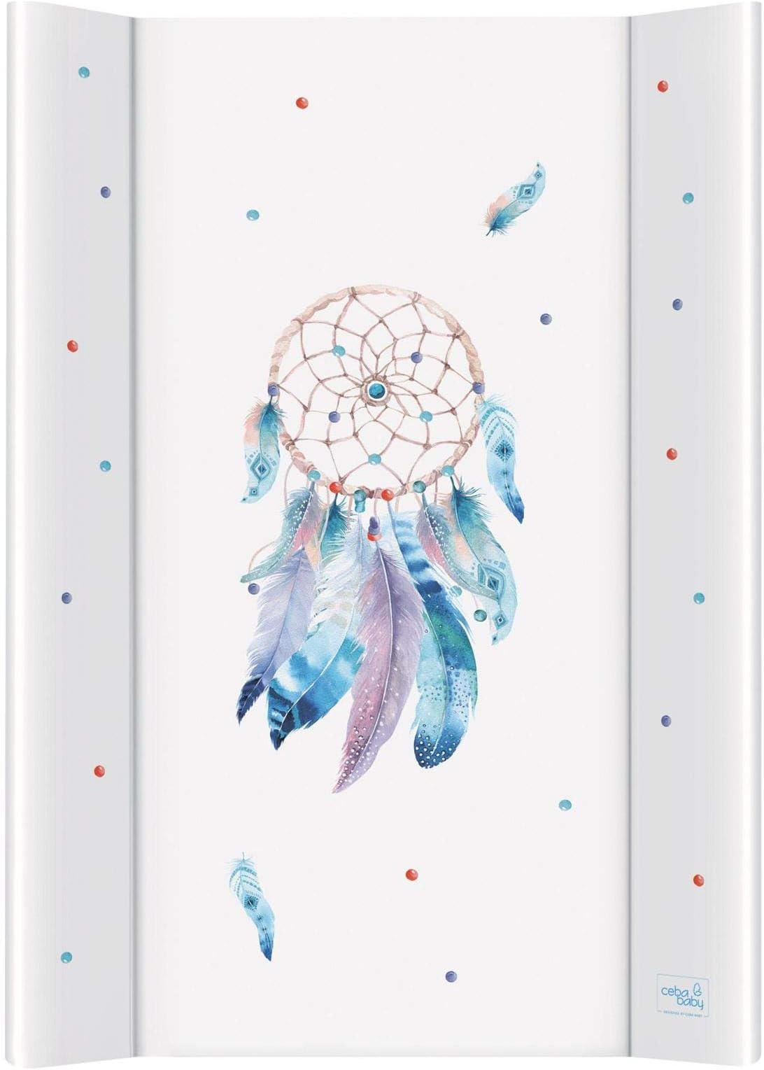 Soft Base Newborn Baby Changing Unit Mat with Raised Edges 48x70 cm (Dreamcatcher)