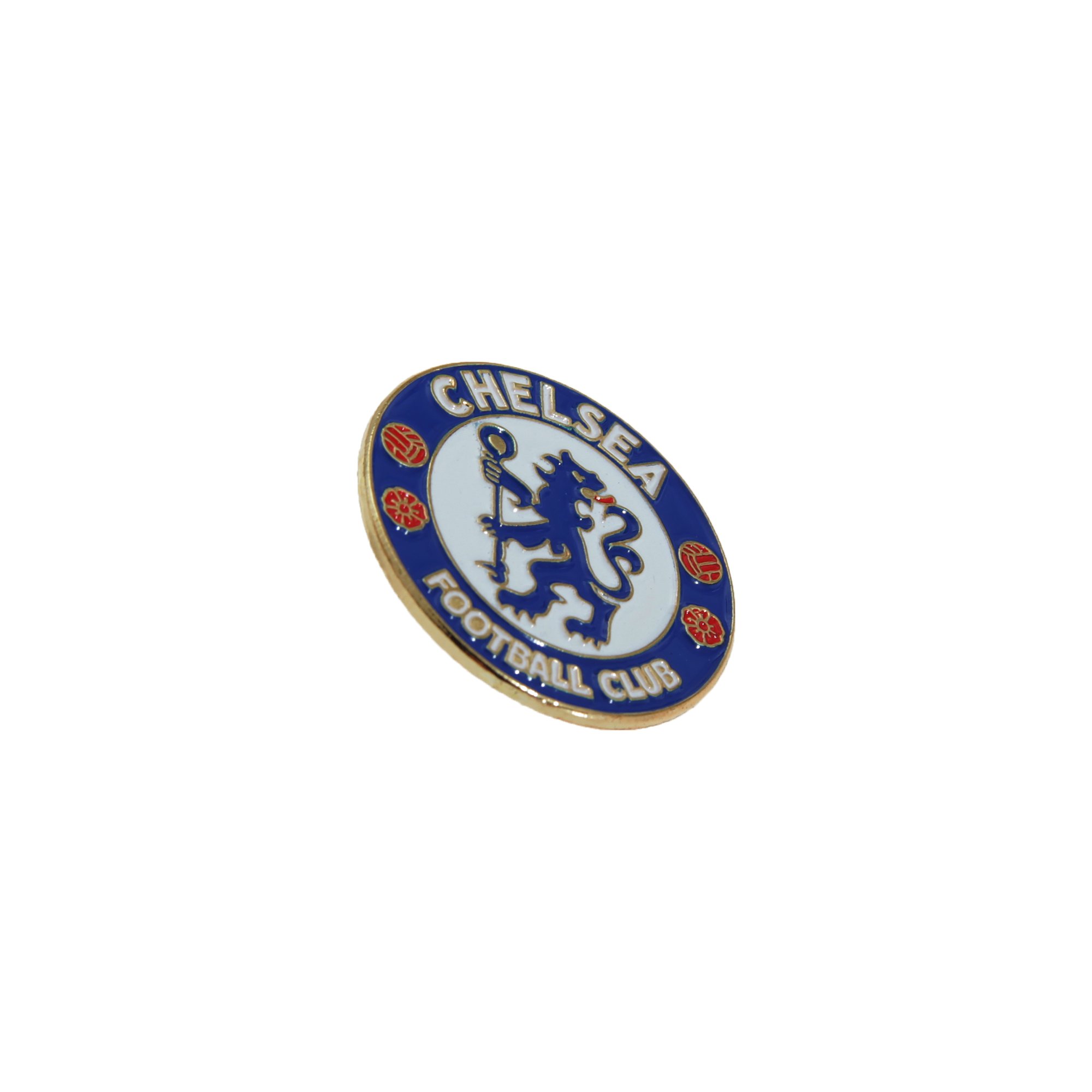 Chelsea FC Official Metal Football Crest Pin Badge (One Size) (Blue/White/Red)