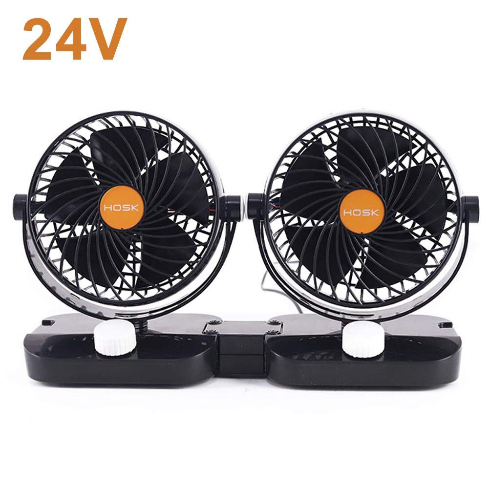 Jadeshay ventilatore 12V, 25W Ventola per Camper Ventilatore con pinza per Auto Ventola di Raffreddamento per Auto Ventola Oscillante di Raffreddamento per Camion Auto