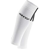 CEP Women's Compression Run Sleeves Calf Sleeves 3.0, White/Dark Grey II
