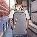 OXA Anti-Theft and Water Resistant Business/School Laptop Backpack with USB Charging Port and Lock Fits up to15.6-Inch Laptop and Notebook, Grey