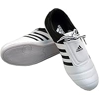 adidas Kick Shoes Martial Arts Sneaker White with Black Stripes