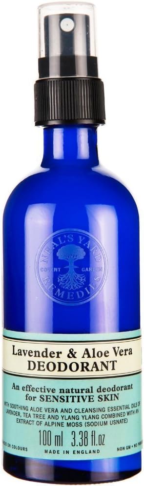 Neal's Yard Remedies, Lavender & Aloe Vera Deodorant, Natural Deodorant for All Skin Types With Essential Oils