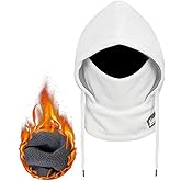 Balaclava Winter Face Mask: Thermal Polar Fleece Hood Windproof Ski Mask for Men Women, Convertible Warm Face Cover Hat Scarf