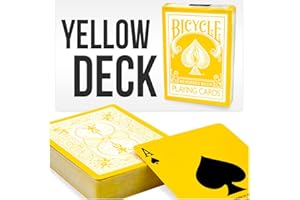 Yellow Playing Cards Bicycle Deck by Magic Makers