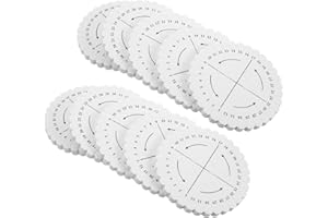 SHINEOFI 10pcs 32-slot Round Bracelet Braiding Disk Diy String Bracelet Maker Jewelry Weaving Board for Adults and Beginners