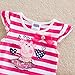 Girls Pet Pig cartoon baby Summer Party Chiffon Bow Tunic Top Tutu Dress 2/7Y
