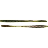 6.5" Straight Tail Worm-Green/Red