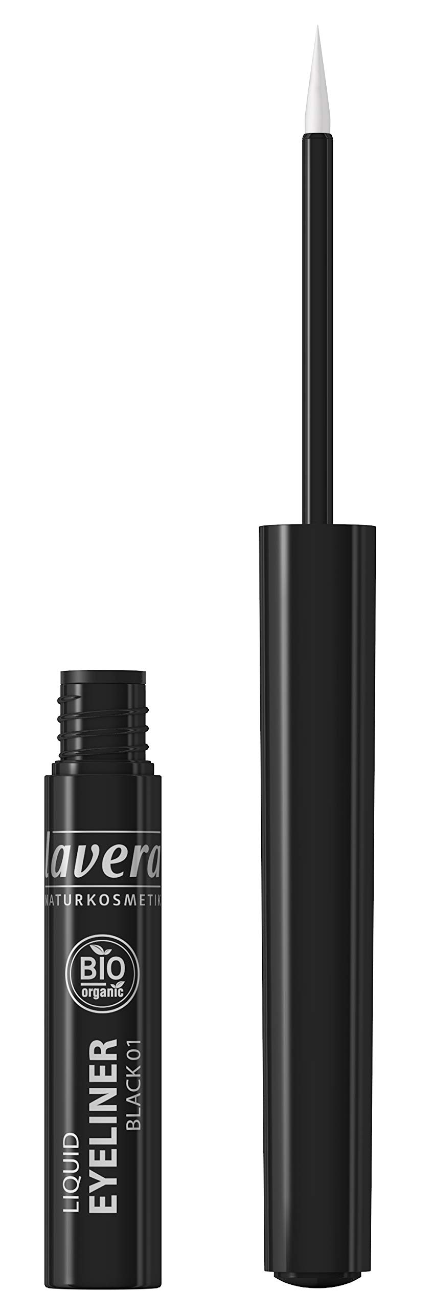 lavera Liquid Eyeliner - Black 01 - For an Expressive Look - Perfect Eyeliner - Vegan - Natural Cosmetics - Organic Plant Active Ingredients - 100% Natural Pack of 3 (3 x 2.8 ml)