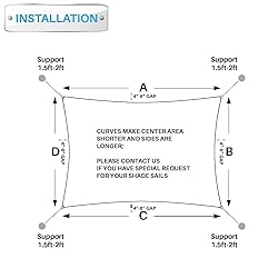 Patio Paradise 12' x 16' Sun Shade Sail Rectangle