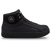 Airwalk Men's Work Deuce Mid Comp Toe EH SR | Non-Slip Work Safety Sneakers - Lightweight - Non-Slip, Electrical Hazard - Black, Mid
