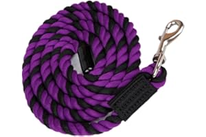 CykTxei 1 Pc Horse Lead Rope Lunge Line Equestrian Training Equipment with Snap for Halter and Harness Durable Practical Perf