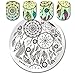 BORN PRETTY Round Stamping Plate Dream Catcher Feather manicuring Nail Art Image Plate BP-131