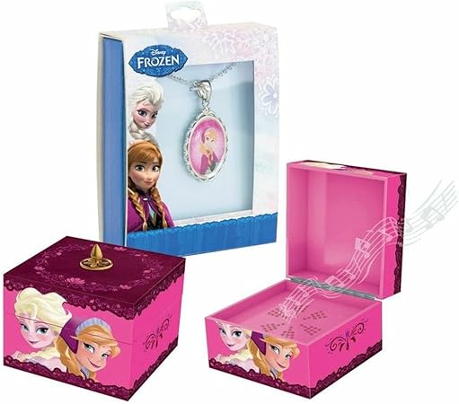 Disney Frozen Anna y Elsa Musical caja de recuerdos, [color rosa] (Sr. Navidad): Amazon.es: Hogar