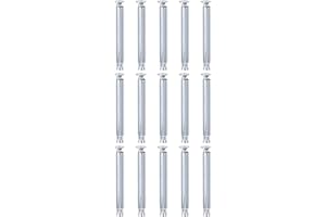 DTGN 3/8" x 5" Flat Sleeve Anchors - 15Pack - Good for Concrete Dry Brick Block Walls - Carbon Steel - Silver