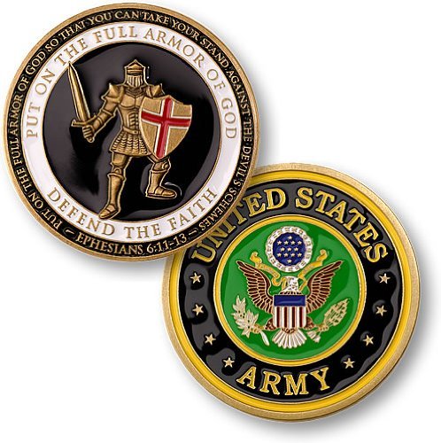 Armor of god - army challenge coin