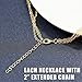 FINREZIO 4 PCS Layered Necklaces for Women Girls Long Lariat Y Pendant Necklace Gold-tone Jewelry Set