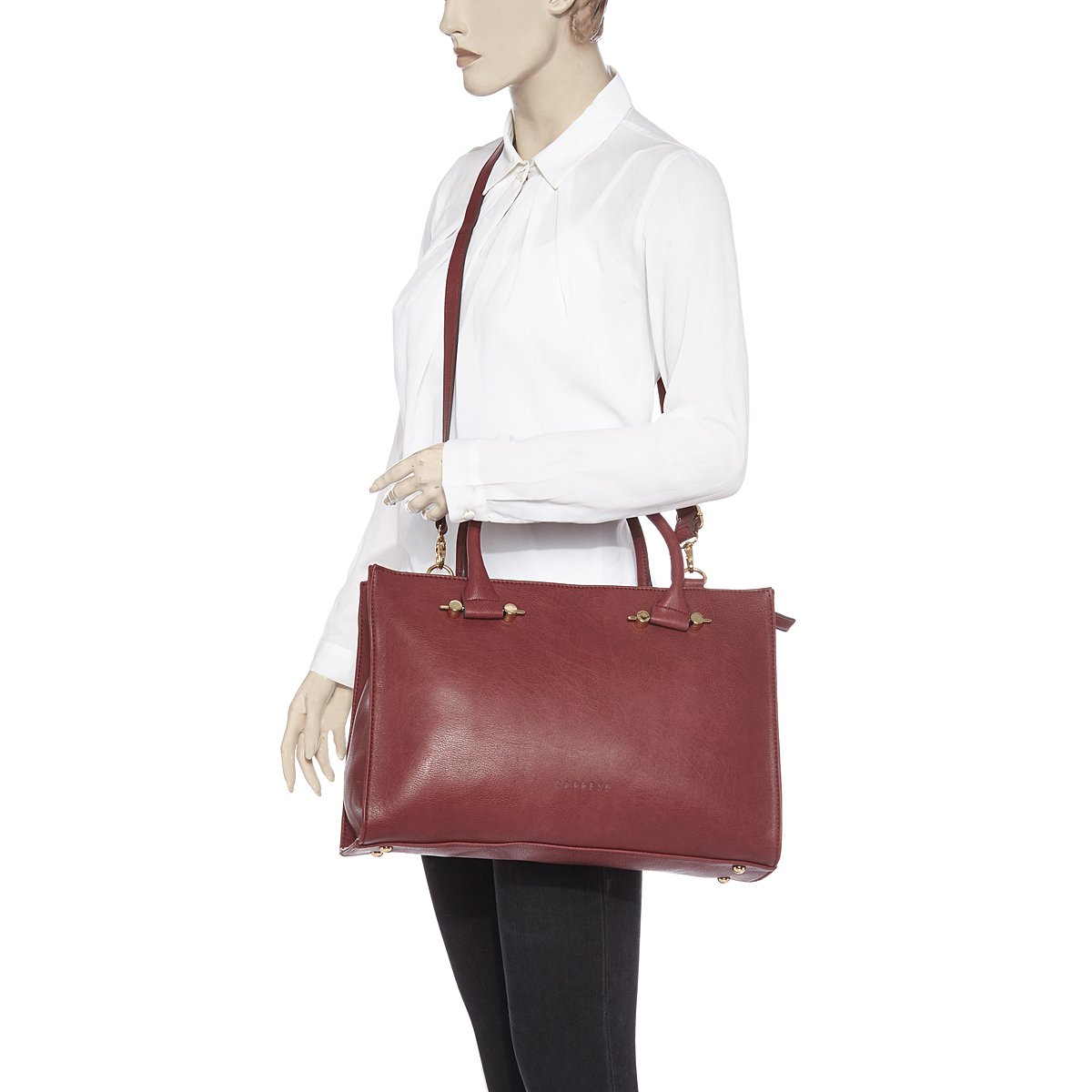 caprese samyra women's tote bag (grape red)