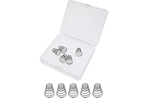 Kasteco 10 Pack 304 Stainless Steel Universal Quick Release Bike Wheel Skewer Springs with Storage Box