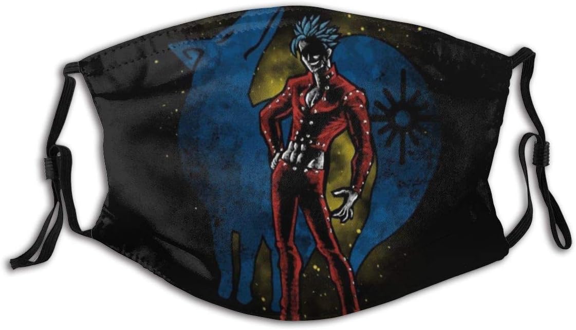 Seven Deadly Sins Greed Unisex Face Masks Washable Dust Mask for Kids Teens Men Women Boys Girls