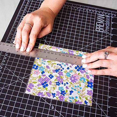Breman Precision Self Healing Cutting Mat I Sewing Craft Quilting Fabric Rotary Cutting Mat I Perfect for Crafters Hobbyists and Artists I 2 Sided 5 Ply PVC Craft Mat with Grid Lines I A1 24x36 inches - Thumbnail 7