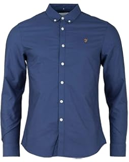 farah collarless shirt