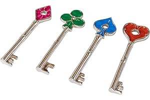 NADASHA Resident Evil 2 Remake Keys Collection Set of 4 Pcs Zinc Alloy Keychain RPD Necklace Pendant Cosplay Costume Accessories