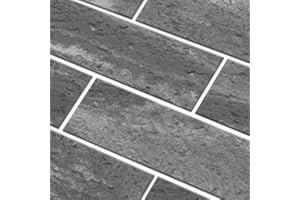 TORURAL 100 Grey Faux Brick Wall Tiles, 3D Thin Brick Veneers for Bedroom, Bathroom, Kitchen, Fireplace and Fence Wall Panels (14.2 sq.ft)