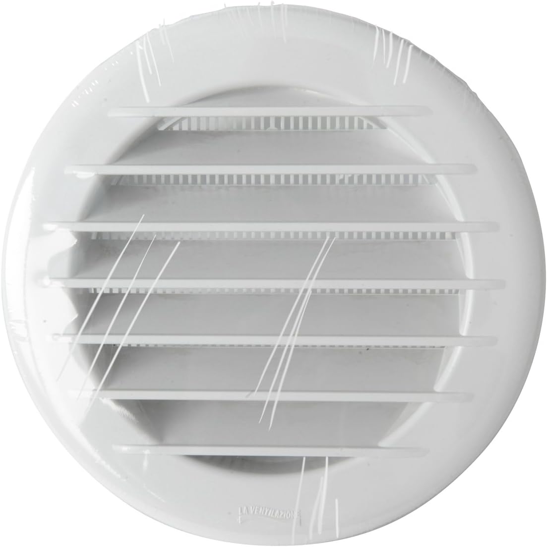 La Ventilazione TET12RB Ventilation Grille Plastic Aesthetic Round Recessed Diameter 155 mm, White, Per fori ø 125 mm - Image 5