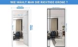 DIKER Side Opening Magnetic Fly Screen Door 70x200cm Black view 7