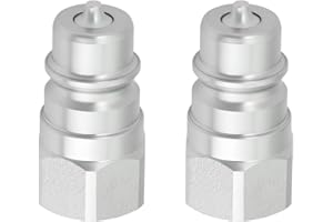 eMagTech 2 Pcs Tractor Hydraulic Oil Quick Connector Male Head AW32184 Compatible with John Deere 1023E 1025R 1026R 2025R