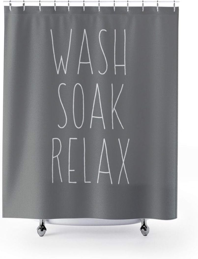 A Shower Curtain Wash Soak Relax Rae 